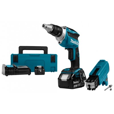 Аккумуляторный шуруповерт для гипсокартона Makita DFS452TJX2 Аккумуляторный шуруповерт для гипсокартона Makita DFS452TJX2