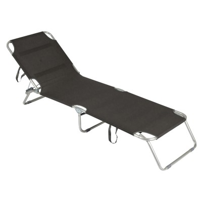 Ліжко розкладне Bo-Camp Sun Lounger 3 Positions Anthracite (1304480) Ліжко розкладне Bo-Camp Sun Lounger 3 Positions Anthracite (1304480)