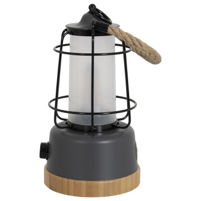 Ліхтар кемпінговий Bo-Camp Harlington Rechargable Dimming 370 Lumen Bamboo-Grey (5818921)