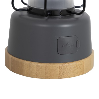 Ліхтар кемпінговий Bo-Camp Harlington Rechargable Dimming 370 Lumen Bamboo-Grey (5818921)