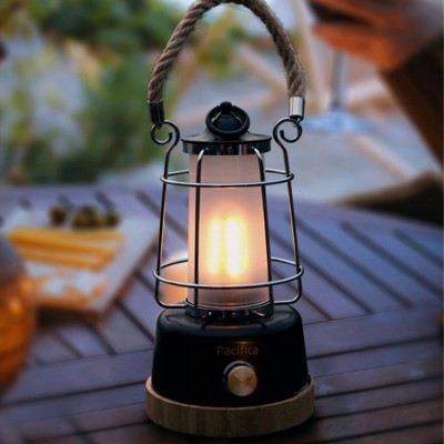 Ліхтар кемпінговий Bo-Camp Harlington Rechargable Dimming 370 Lumen Bamboo-Grey (5818921)