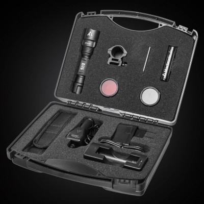 Ліхтар тактичний Mactronic Black Eye 650 (650 Lm) Recharg Type-C Gun Mount RGB Kit (L-MX532L-RC/SET3)