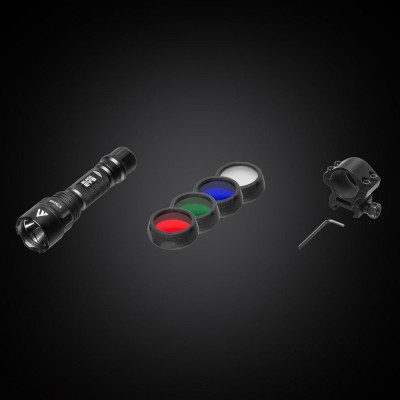 Ліхтар тактичний Mactronic Black Eye 650 (650 Lm) Recharg Type-C Gun Mount RGB Kit (L-MX532L-RC/SET3)