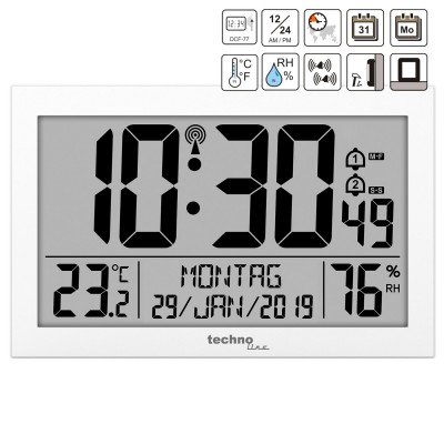 Годинник настінний Technoline WS8016 White (WS8016 weiss)