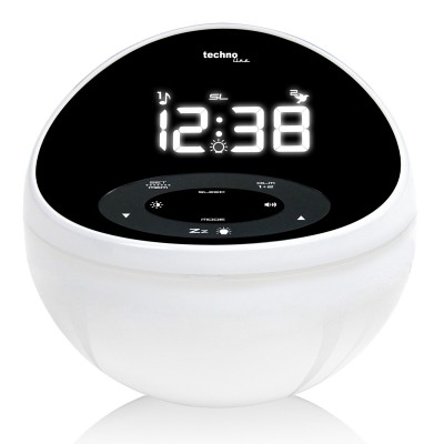 Годинник настільний з радіо Technoline WT500 Black/White (WT500)