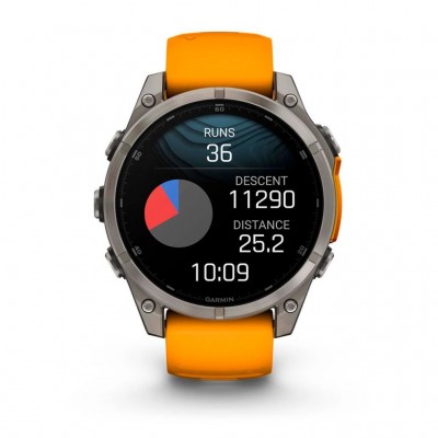 GPS смарт-годинник GARMIN fenix 8 47mm, AMOLED, Saph, Ti/Bare/Grpht, SparkOrg/GrphtBd GARMIN fenix 8 47mm, AMOLED, Saph, Ti/Bare/Grpht, SparkOrg/GrphtBd, GPS смарт-годинник