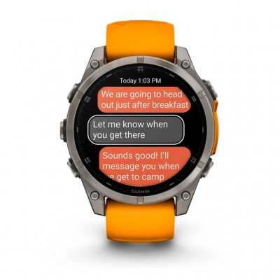 GPS смарт-годинник GARMIN fenix 8 47mm, AMOLED, Saph, Ti/Bare/Grpht, SparkOrg/GrphtBd GARMIN fenix 8 47mm, AMOLED, Saph, Ti/Bare/Grpht, SparkOrg/GrphtBd, GPS смарт-годинник