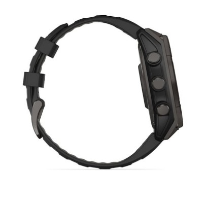 GPS смарт-годинник GARMIN fenix 8 47mm,Saph Solar,CrbnGry Ti/Blk,Blk/PblGryBnd