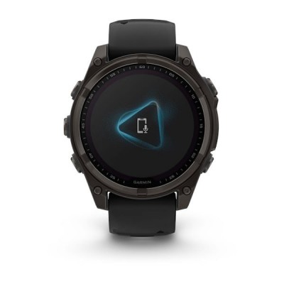 GPS смарт-годинник GARMIN fenix 8 47mm,Saph Solar,CrbnGry Ti/Blk,Blk/PblGryBnd