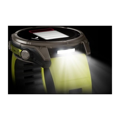 GPS смарт-годинник GARMIN fenix 8 47mm,Saph Solar, BareTi/Graphite,AmpYe/GrphBnd