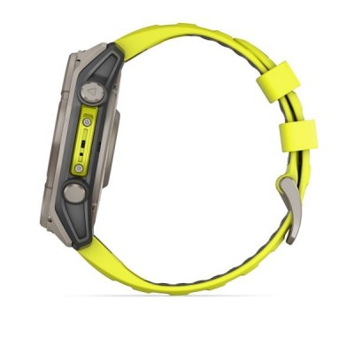 GPS смарт-годинник GARMIN fenix 8 47mm,Saph Solar, BareTi/Graphite,AmpYe/GrphBnd