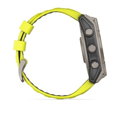 GPS смарт-годинник GARMIN fenix 8 47mm,Saph Solar, BareTi/Graphite,AmpYe/GrphBnd
