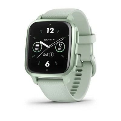 GPS смарт-годинник Garmin Venu Sq 2, Cool Mint/Metallic Mint