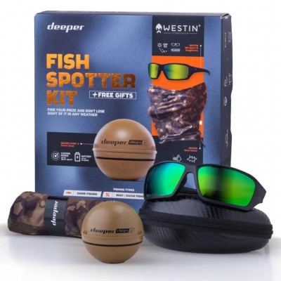 Смарт-эхолот Deeper Smart Sonar CHIRP+ 2 Fish Spotter Kit 2023 Смарт-эхолот Deeper Smart Sonar CHIRP+ 2 Fish Spotter Kit 2023