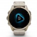 GPS смарт-годинник GARMIN fenix 8 43mm, AMOLED, Saph, SftGldSS/FogGryLeatherBnd, Excl