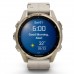 GPS смарт-годинник GARMIN fenix 8 43mm, AMOLED, Saph, SftGldSS/FogGryLeatherBnd, Excl