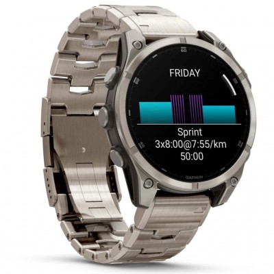 GPS смарт-годинник GARMIN fenix 8 47mm, AMOLED, Saph, Ti/Bare/Graphite w/TiBand,Excl