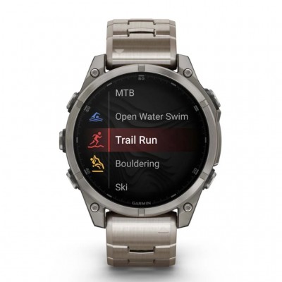 GPS смарт-годинник GARMIN fenix 8 47mm, AMOLED, Saph, Ti/Bare/Graphite w/TiBand,Excl