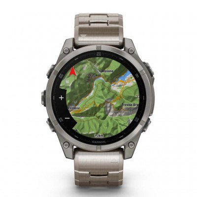 GPS смарт-годинник GARMIN fenix 8 47mm, AMOLED, Saph, Ti/Bare/Graphite w/TiBand,Excl