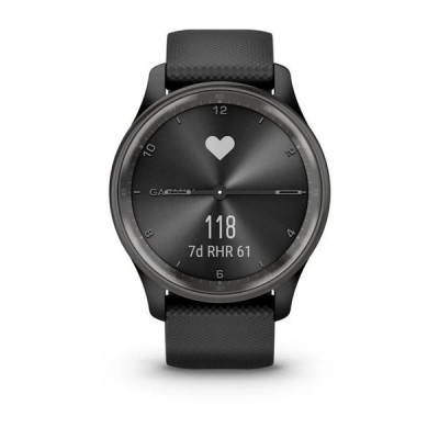 Смарт годинник Garmin vivomove Trend, Black, Silicone