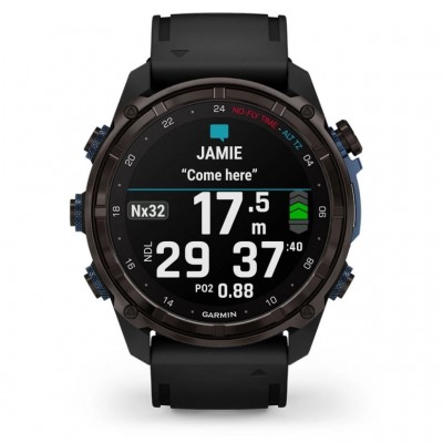 GPS смарт-годинник GARMIN Descent Mk3i, 51mm, Crbn Gry DLC Ti/Blk, Dive Computer