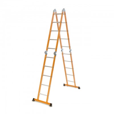 Драбина шарнірна комбінована сталь та алюміній Laddermaster Bellatrix SA4A5. 4×5 сходинок
