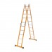 Драбина шарнірна комбінована сталь та алюміній Laddermaster Bellatrix SA4A5. 4×5 сходинок