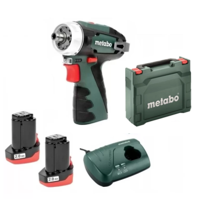 Дриль-шуруповерт акумуляторний Metabo PowerMaxx BS Basic (12 В, 2 А*год) (600984500) Дриль-шуруповерт акумуляторний Metabo PowerMaxx BS Basic (12 В, 2 А*год) (600984500)
