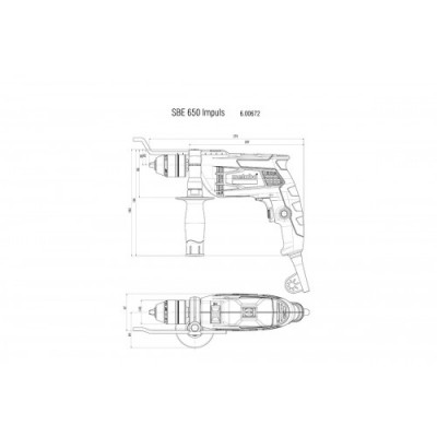 Дрель ударная Metabo SBE 650 IMPULS (600672000)