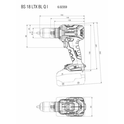 Дриль-шуруповерт Metabo BS 18 LTX BL Q I + кейс (18 В, без АКБ, 130 Н*м) (602359840)