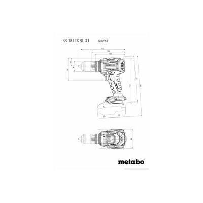 Акумуляторний дриль-шуруповерт Metabo BS 18 LTX BL Q I (18 В, 130 Н*м, без АКБ) (602359850)