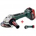 Аккумуляторная угловая шлифмашина (болгарка) Metabo WB 18 LTX BL 125 Quick LiHD 2x8.0 Ач + USB-флешка Metabo 8 Gb 638674000 (613077810)