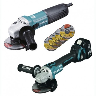 Набор инструментов Makita (DGA506RTJ + GA5040R) DK0081TJX2 (DK0081TJX2)