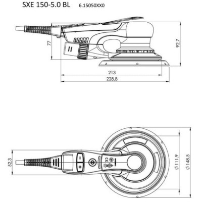 Эксцентриковая шлифмашина Metabo SXE 150-5.0 BL (615050000)
