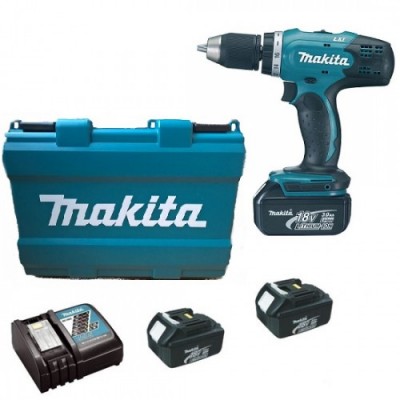 Аккумуляторная дрель-шуруповерт Makita DDF453RFE3 (DDF453RFE3)