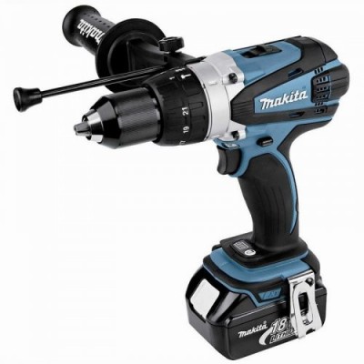 Аккумуляторный ударный шуруповерт Makita (BHP458RFE)