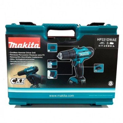 Аккумуляторная ударная дрель-шуруповерт Makita HP331DWAE