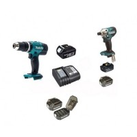 Набор аккумуляторного электроинструмента Makita DHP453SFX8 + DTD156Z + 632G12-3 + B-68323 (SET-LX453)