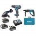 Набір Акамуляторних Інструментів Makita (DLXMUA504A) 