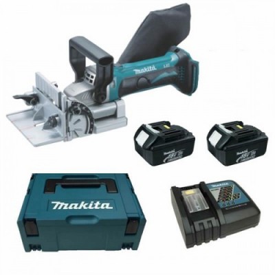 Аккумуляторный ламельный фрезер Makita DPJ 180, АКБ 5 Ач - 2 шт (DPJ180) Аккумуляторный ламельный фрезер Makita DPJ 180, АКБ 5 Ач - 2 шт (DPJ180)