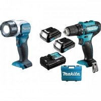Аккумуляторный шуруповерт Makita DF333DZ + Аккумуляторный фонарь Makita DEAML106 (DF333DWYL1) Аккумуляторный шуруповерт Makita DF333DZ + Аккумуляторный фонарь Makita DEAML106 (DF333DWYL1)