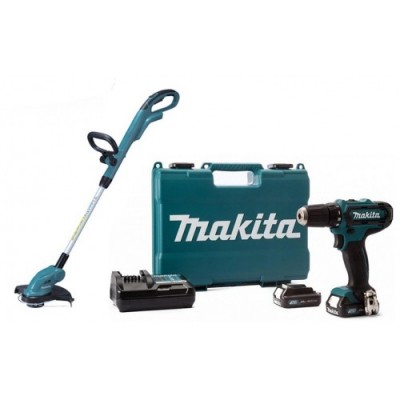 Аккумуляторный ударный шуруповерт Makita HP333DWYE + Аккумуляторный триммер Makita UR100DZ (HP333DWYE+UR100DZ) Аккумуляторный ударный шуруповерт Makita HP333DWYE + Аккумуляторный триммер Makita UR100DZ (HP333DWYE+UR100DZ)
