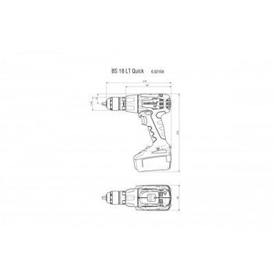 Аккумуляторный шуруповерт Metabo BS 18 LT Quick (без АКБ и ЗУ) (602104890)