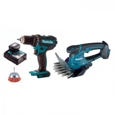 Аккумуляторный шуруповерт Makita DDF482RF + Аккумуляторные ножницы для травы Makita DUM604Z + Чашечная нейлоновая щетка для дрелей 75 мм Makita (D-45521) (BNDL-CEM01) Аккумуляторный шуруповерт Makita DDF482RF + Аккумуляторные ножницы для травы Makita DUM604Z + Чашечная нейлоновая щетка для дрелей 75 мм Makita (D-45521) (BNDL-CEM01)