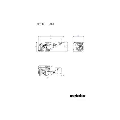 Бороздодел Metabo MFE 40 (604040510)