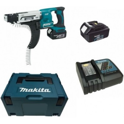 Аккумуляторный магазинный шуруповерт Makita DFR 550 RFE