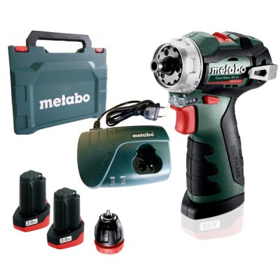 Акумуляторний дриль-шуруповерт Metabo PowerMaxx BS BL Q (2х12 В, 2 А*год) (601749500) Акумуляторний дриль-шуруповерт Metabo PowerMaxx BS BL Q (2х12 В, 2 А*год) (601749500)