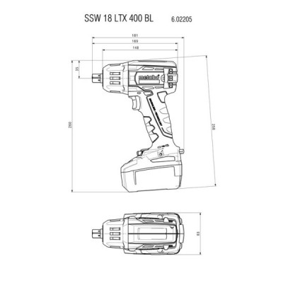 Аккумуляторный ударный гайковерт Metabo SSW 18 LTX 400 BL (602205500) (Бесплатная доставка) Аккумуляторный ударный гайковерт Metabo SSW 18 LTX 400 BL (602205500) (Бесплатная доставка)