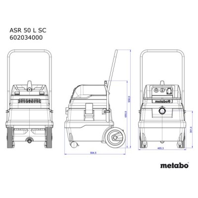 Пилосос промисловий Metabo ASR 50 L SС (2.28 кВт, 50 л) (602034000) Пилосос промисловий Metabo ASR 50 L SС (2.28 кВт, 50 л) (602034000)