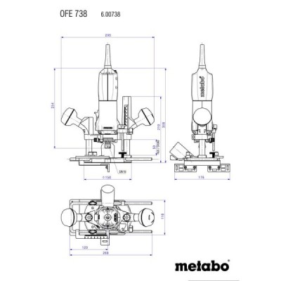 Фрезер Metabo OFE 738 (600738000)